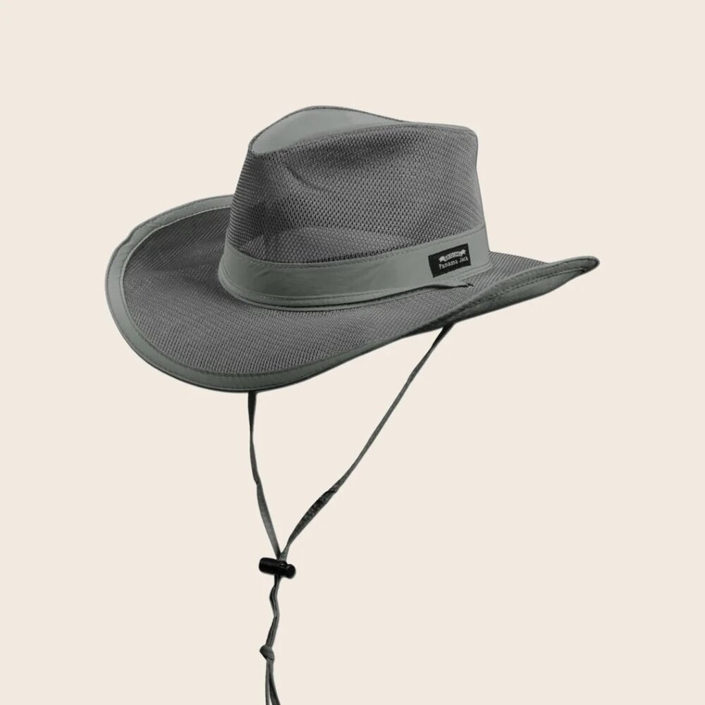 Panama Jack Castaway Safari Hat 3" Brim UPF 50+ Green Fossil Size Medium NWT